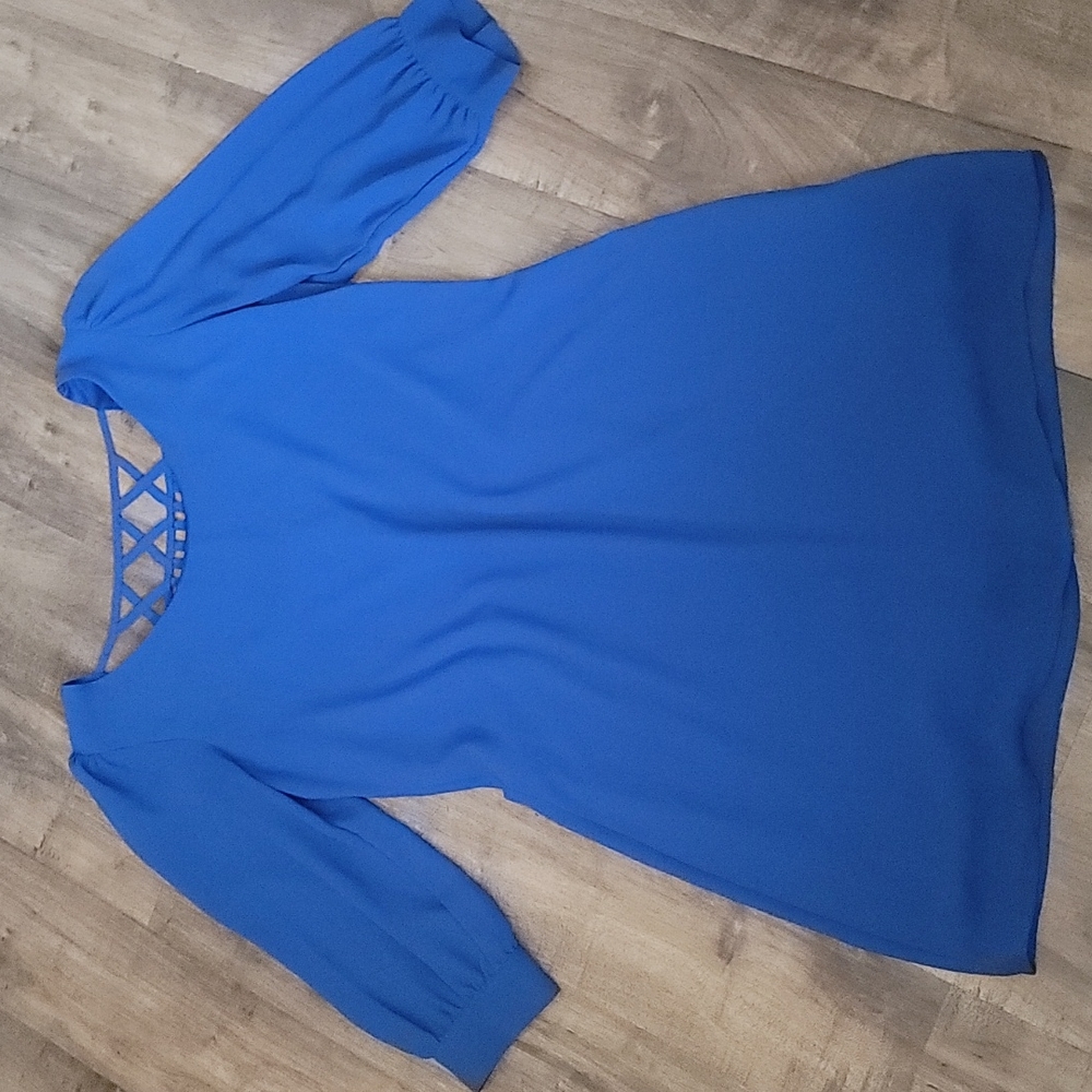💕5/$20 Want and Need, blue dress